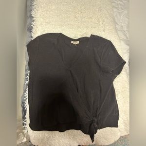 Madewell short sleeve, black, size LARGE